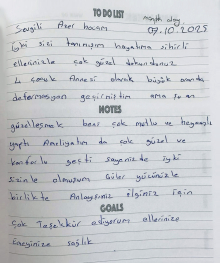 Hayatıma sihirli ellerinizle çok düzel dokundunuz.