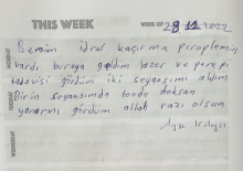 Ich hatte eine Laser- und PRP-Behandlung für Harninkontinenzprobleme.