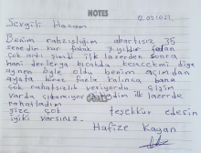 İlk lazerde rahatladım, iyiki varsınız.